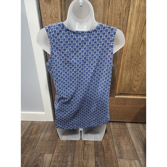 Vera Bradley tank top blue White stretch cotton women‘s Small - Picture 3 of 5
